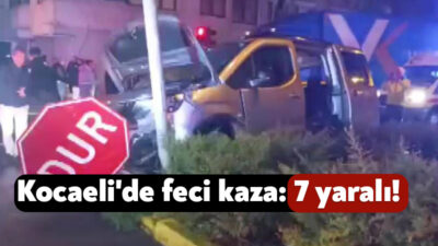 Kocaeli'nin Karamürsel ilçesinde hafif ticari araç ile otomobilin karıştığı kazada
