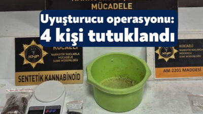 Kocaeli İl Emniyet Müdürlüğü ekiplerince, Derince ve İzmit ilçelerinde gerçekleştirilen