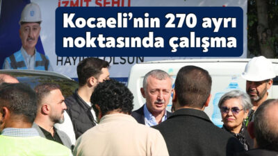 Kocaeli Büyükşehir Belediye Başkanı Doç.Dr.Tahir Büyükakın, Yahya Kaptan Mahallesi Şehit
