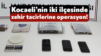 Kocaeli il Jandarma Komutanlığı ekipleri tarafından uyuşturucuyla mücadele kapsamında Karamürsel