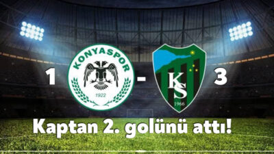 Konyaspor deplasmanında 3 puan arayışını sürdüren yeşil siyahlı temsilcimiz Kocaelispor