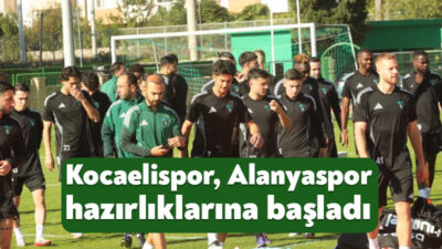 Süper Lig'de cumartesi günü Alanyaspor'u konuk etmeye hazırlanan Kocaelispor bir