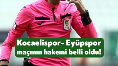 Trendyol Süper Lig’in 8.haftasında Kocaelispor ile Eyüpspor karşı karşıya gelecek.