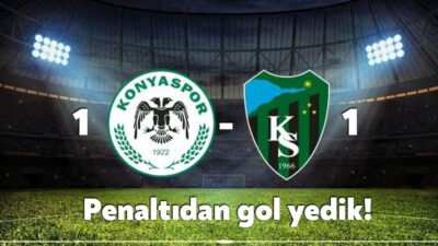 Konyaspor deplasmanında 3 puan arayışını sürdüren yeşil siyahlı temsilcimiz Kocaelispor
