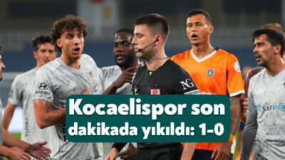 Trendyol Süper Lig’in 11. haftasında RAMS Başakşehir, sahasında karşılaştığı Kocaelispor'u