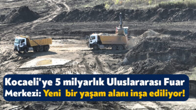 Kocaeli Büyükşehir Belediyesi ekipleri, Uluslararası Kocaeli Fuar Merkezi’ndeki altyapı ve