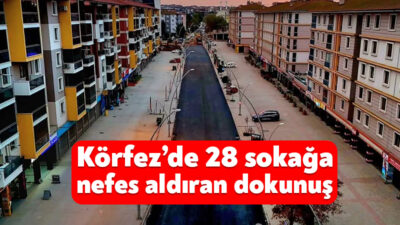 Kocaeli Büyükşehir Belediyesi, Körfez İlçesi Mimar Sinan Mahallesi’nde altyapı çalışmalarının