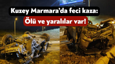 Kuzey Marmara Otoyolu’nda bugün akşam saatlerinde trafik kazası meydana geldi.