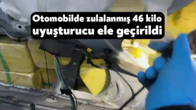 Kocaeli’de narkotik köpeği ile durdurulan bir araçta yapılan aramada, çeşitli