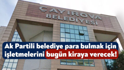Çayırova Belediyesi bünyesinde yer alan 4 adet iş yerini açık