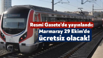 29 Ekim Cumhuriyet Bayramı kapsamında bazı toplu ulaşım seferleri ücretsiz