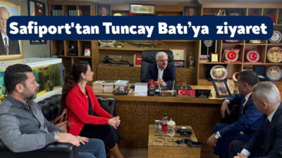 MHP Kocaeli İl Başkanı Tuncay Batı, Safiport Derince Limanı yöneticilerini