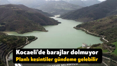 Kocaeli’de ara ara etkili olan yağışlar barajlardaki doluluğu artırmaya yetmedi.