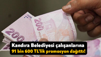 Kandıra Belediyesi’nde görev yapan çalışanlara banka promosyonları dağıtıldı. Halkbank ile
