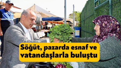 Körfez Belediye Başkanı Şener Söğüt, Perşembe Pazarı’nı ziyaret etti, esnafla