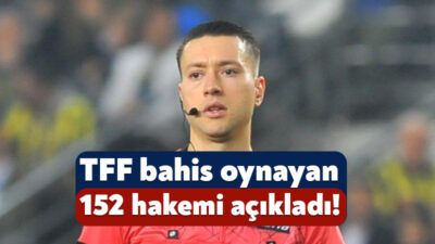 Bahisçi hakem skandalına dair TFF’den yeni bir açıklama yapıldı. Bahis