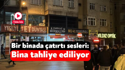 Kocaeli'nin Gebze ilçeside yıkılan binanın yakınlarında bulunan bir başka binada