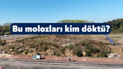 Kartepe’deki Alikahya Spor Tesisleri’nin karşısındaki alana dökülen molozlara tepki yağdı.