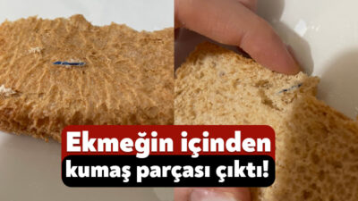 Darıca’daki bir vatandaş, marketten tam buğday ekmek aldı. Paketin içinden