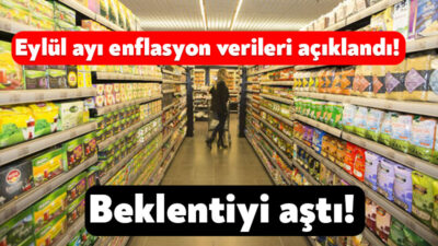 Türkiye İstatistik Kurumu eylül ayı enflasyon verilerini açıkladı. Buna göre,
