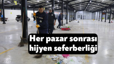 Kartepe Belediyesi, vatandaşların sağlıklı ve hijyenik ortamlarda alışveriş yapabilmesi için