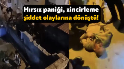 Kocaeli'nin İzmit ilçesinde hırsız paniği, zincirleme şiddet olaylarına dönüştü. Hırsızı