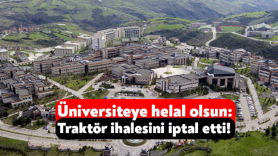 Kocaeli Üniversitesi, bir adet traktör alımı gerçekleştirmek üzere 3 Kasım’da