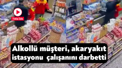 Kocaeli'nde bir akaryakıt istasyonunda alkollü olduğu iddia edilen G.Ö., ödemeyi