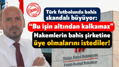 Türk futbolunda patlak veren bahis skandalının yansımaları devam ediyor. Hakemlerle