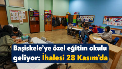 Kocaeli İl Milli Eğitim Müdürlüğü, Başiskele’ye 12 derslikli özel eğitim