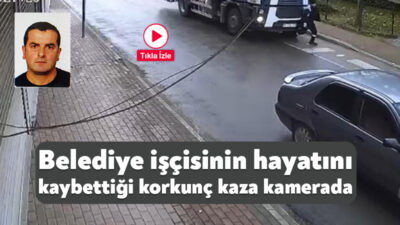 Kocaeli'nin Gebze ilçesinde belediye işçisinin çöp kamyonunun altında kalarak hayatını