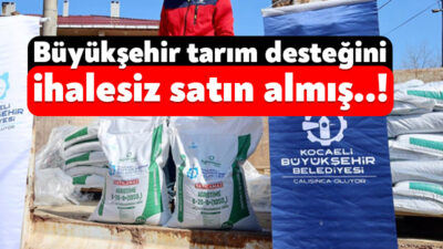 Sayıştay denetçileri Kocaeli Büyükşehir Belediyesi’nin 2024 yılında gerçekleştirdiği tarımsal desteklerde