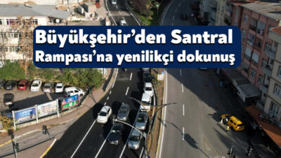 Kocaeli Büyükşehir Belediyesi, İzmit’in sık kullanılan Santral Rampası’nın iniş bölümünde
