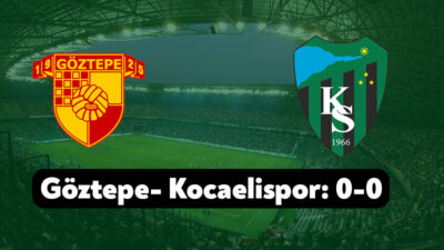 Trendyol Süper Lig’in 13.haftasında Kocaelispor, İzmir’de Göztepe’ye konuk olacak. Milli