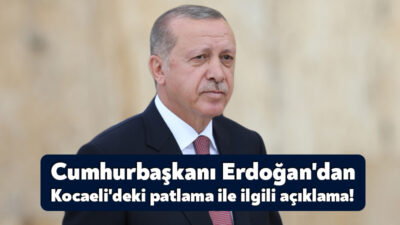 Cumhurbaşkanı Recep Tayyip Erdoğan Dilovası ilçesinde parfüm deposunda meydana gelen
