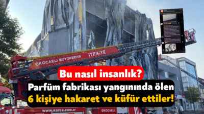 Dilovası'nda dün sabah saatlerinde meydana gelen olayda parfüm dolum tesisinde