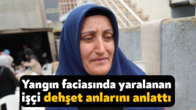Kocaeli'nin Dilovası ilçesinde parfüm dolum tesisinde yaralanan işçilerden Ayten Aras,