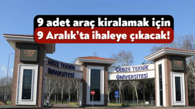 Gebze Teknik Üniversitesi, personellerin taşınması kapsamında 9 adet servis aracı