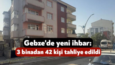 Kocaeli'nin Gebze ilçesinde yan yana bulunan 3 binada oluşan hasar