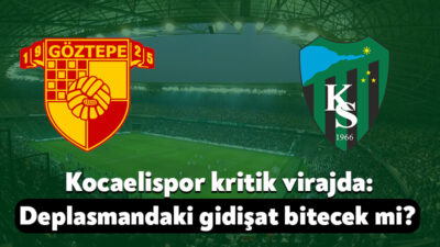 Trendyol Süper Lig’in 13.haftasında Kocaelispor, İzmir’de Göztepe’ye konuk olacak. Milli