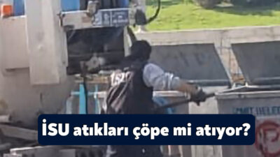 İzmit Akarca Mahallesi’nde İSU'ya bağlı bir hizmet aracı çalışma sırasında