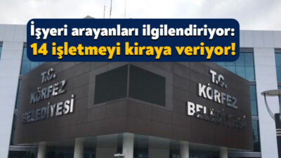 Körfez Belediyesi bünyesinde yer alan 14 işletmeyi kiraya verecek. Aralarında