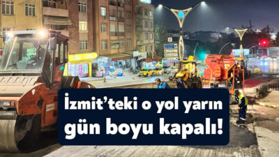 Kocaeli Büyükşehir Belediyesi tarafından İzmit’in önemli trafik güzergahlarından Santral Rampası’nda