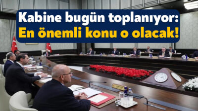 Cumhurbaşkanı Recep Tayyip Erdoğan’ın başkanlığındaki Kabine Toplantısı bugün gerçekleştirilecek. Birçok
