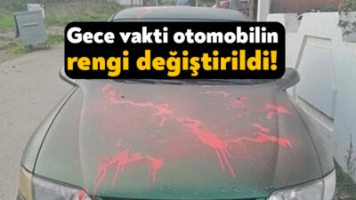 Kartepe’de park halindeki bir araç, kimliği belirsiz kişi veya kişiler