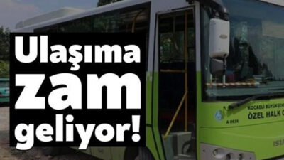 Kocaeli’de toplu taşıma ücretlerine ilişkin zam teklifi, Kocaeli Büyükşehir Belediyesi