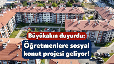 Kocaeli Büyükşehir Belediyesi öğretmenler sosyal konut projesi geliyor. Büyükşehir Belediye