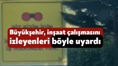 Kocaeli Büyükşehir Belediyesi, Başiskele’de gerçekleştirilen kavşak projesinde inşaat çalışmalarını izleyerek