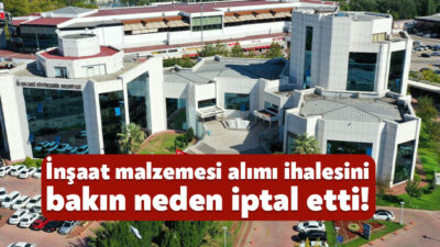 Kocaeli Büyükşehir Belediyesi, çeşitli inşaat malzemeleri alımı kapsamında 10 Kasım’da