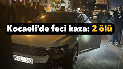 Kocaeli'nin Dilovası ilçesinde, aracını park ederek yolun karsına geçen tır